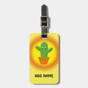 Etiqueta Para Maletas Cactus Personalizado Cute