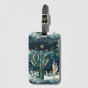 Etiqueta Para Maletas Cactus Western Vaquero Vaquera Navidad