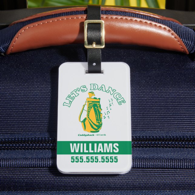 Etiqueta Para Maletas Caddyshack | Bailemos (Anverso In situ 2)