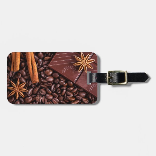 Etiqueta Para Maletas café (Frente Horizontal)