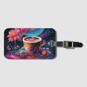 Etiqueta Para Maletas Café de Galaxia Jardín