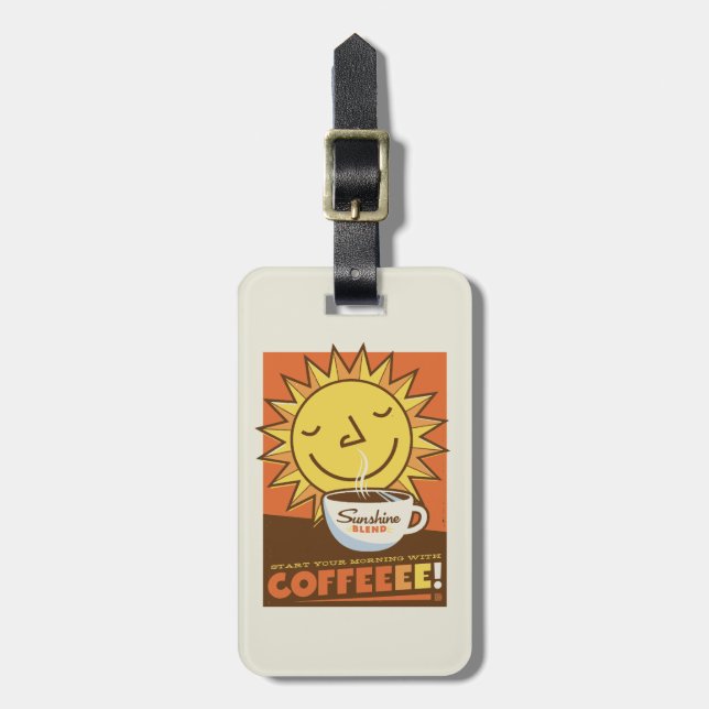 Etiqueta Para Maletas Café de mezcla Sunshine (Frente Vertical)