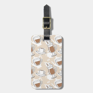 Etiqueta Para Maletas Café, modelo dulce