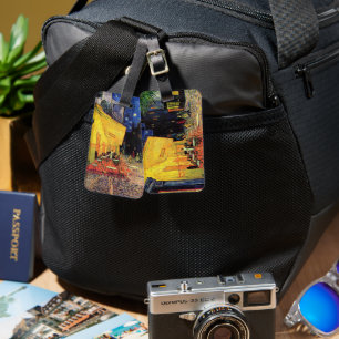 Etiqueta Para Maletas Cafe Terrace de noche por Vincent van Gogh