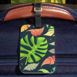 Etiqueta Para Maletas Caída de Monstera