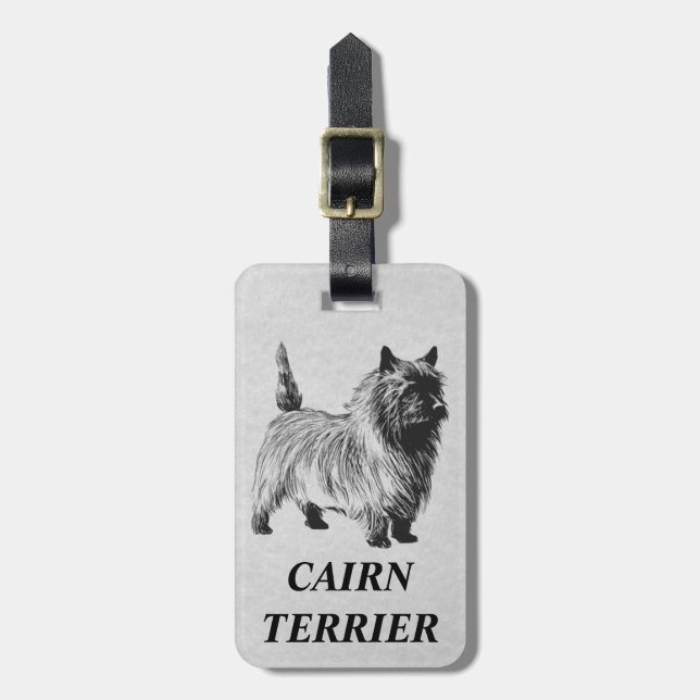 Etiqueta Para Maletas cairn terrier (Frente Vertical)