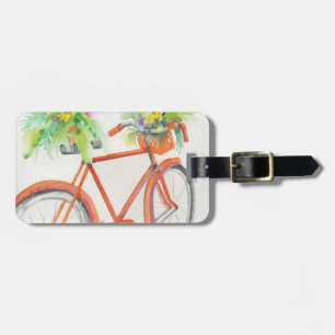 Etiqueta Para Maletas Caja de flores de bicicleta
