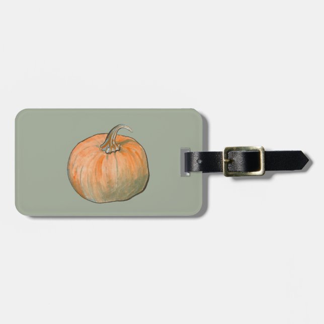 Etiqueta Para Maletas Calabaza acuática (Frente Horizontal)