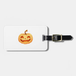 Etiqueta Para Maletas Calabaza linda Jack O Lantern Turtle Sea Halloween