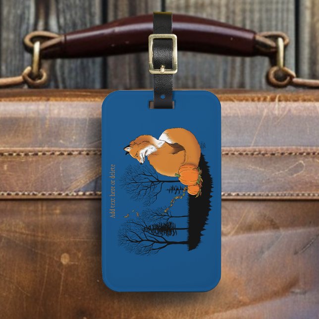 Etiqueta Para Maletas Calabazas del bosque Red Fox (Subido por el creador)