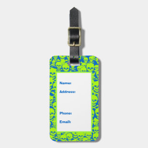 Etiqueta Para Maletas Calaveras