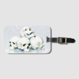 Etiqueta Para Maletas Calaveras en la nieve 