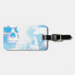 Etiqueta Para Maletas Calaveras en las nubes