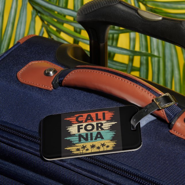 Etiqueta Para Maletas California (Anverso In situ 3)