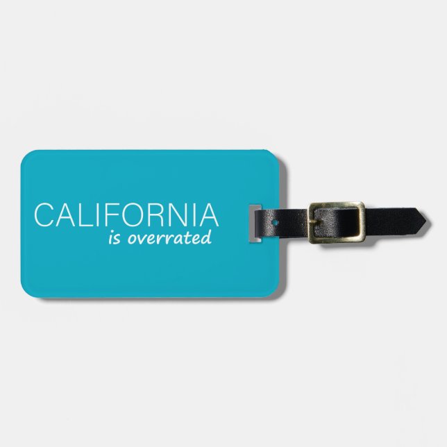 Etiqueta Para Maletas California está sobrevalorada (Frente Horizontal)
