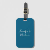 Caligrafía azul oceánica minimalista profesional
