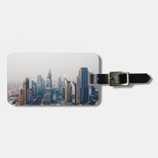 Etiqueta Para Maletas Calle Sheikh Zayed (Frente Horizontal)