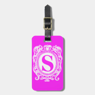 Etiqueta Para Maletas Calson Pink Shield Monogramed