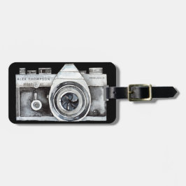 Etiqueta Para Maletas Cámara de acuarela Fotógrafo Profesional Busine