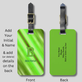 Etiqueta Para Maletas Cambiar el nombre inicial de adición de la banda v