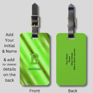 Etiqueta Para Maletas Cambiar el nombre inicial de adición de la banda v