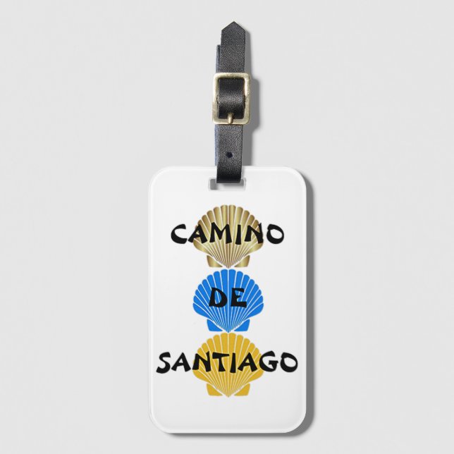 Etiqueta Para Maletas Camino de Santiago (Anverso vertical)
