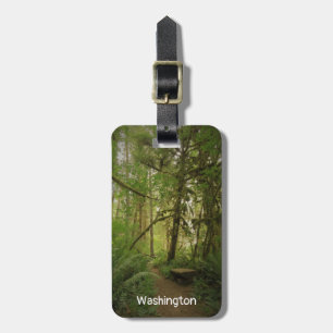 Etiqueta Para Maletas Camino verde pacífico de Washington