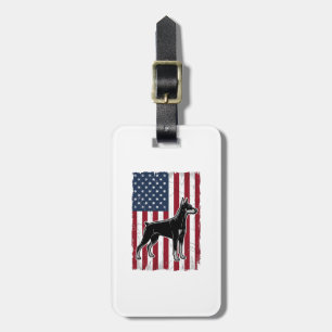 Etiqueta Para Maletas Camisa de diseño vectorial vintage con bandera de 