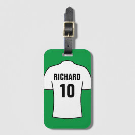 Etiqueta Para Maletas Camisas de fútbol en blanco