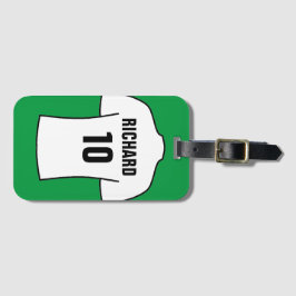 Etiqueta Para Maletas Camisas de fútbol en blanco