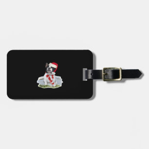 Etiqueta Para Maletas Camiseta clásica de regalos de Navidad de Bulldog 