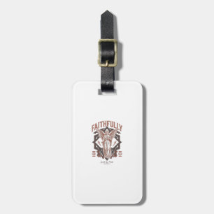 Etiqueta Para Maletas Camiseta cristiana con grabado vintage de ángel fi