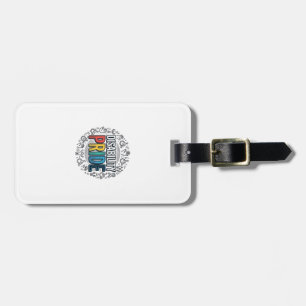 Etiqueta Para Maletas Camiseta de concientización inclusiva vintage de o