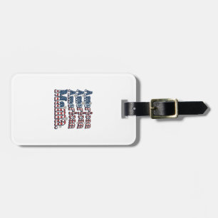 Etiqueta Para Maletas Camiseta de grabado vintage patriótica American Ma