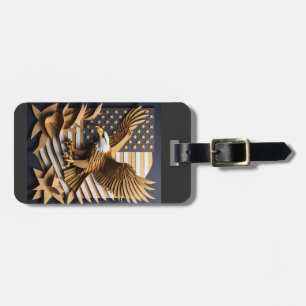 Etiqueta Para Maletas Camiseta Eagle 3D Paper Art Design