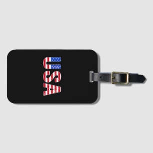 Etiqueta Para Maletas Camiseta EE. UU. Bandera Americana Patriótica Homb