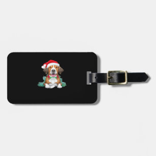 Etiqueta Para Maletas Camiseta oversize perro santa divertido