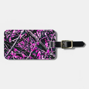Etiqueta Para Maletas Camo rosa "real"