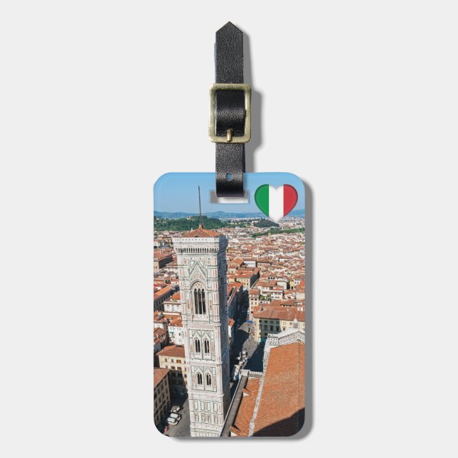 Etiqueta Para Maletas Campanile de Giotto - Florencia, Toscana, Italia (Frente Vertical)
