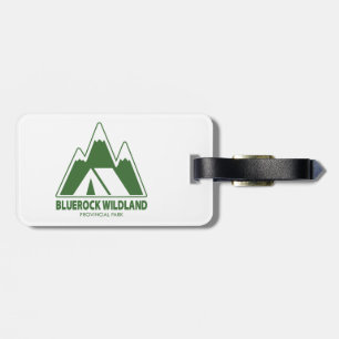 Etiqueta Para Maletas Camping de montaña del Parque Provincial Bluerock