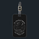 Etiqueta Para Maletas Camping De Montaña En Una Autopista Del Desierto O<br><div class="desc">Camping De Montaña En Una Autopista Del Desierto Oscuro</div>