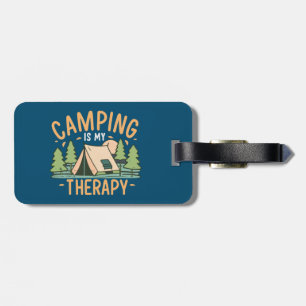 Etiqueta Para Maletas Camping Es Mi Terapia