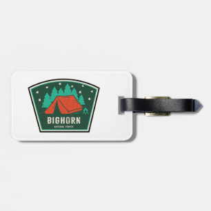 Etiqueta Para Maletas Camping Forestal Nacional de Bighorn