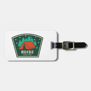 Etiqueta Para Maletas Camping Forestal Nacional de Boise