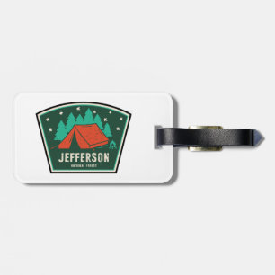 Etiqueta Para Maletas Camping Forestal Nacional Jefferson