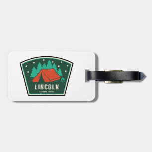 Etiqueta Para Maletas Camping Forestal Nacional Lincoln