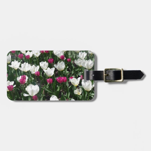 Etiqueta Para Maletas Campo De Flores (Frente Horizontal)