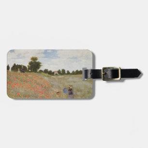 Etiqueta Para Maletas Campo de las amapolas Claude Monet