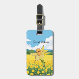 Etiqueta Para Maletas Campo de Narcisos