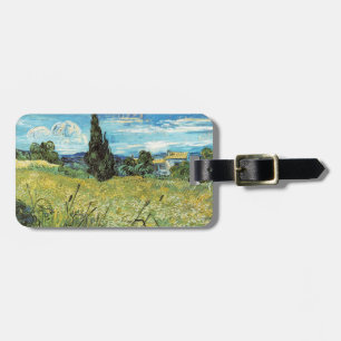 Etiqueta Para Maletas Campo de Trigo Verde Vincent van Gogh